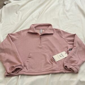 Love Tree “nwt” half zip pullover pink sz:M